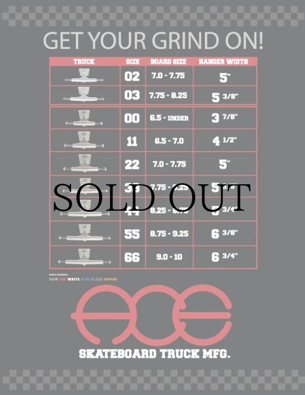 画像11: ACE TRUCKS "CLASSIC HI" - 22/33/44 (1SET) (11)