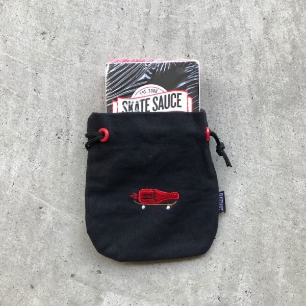 画像2: SKATE SAUCE "WAX BAG" - BLACK (2)