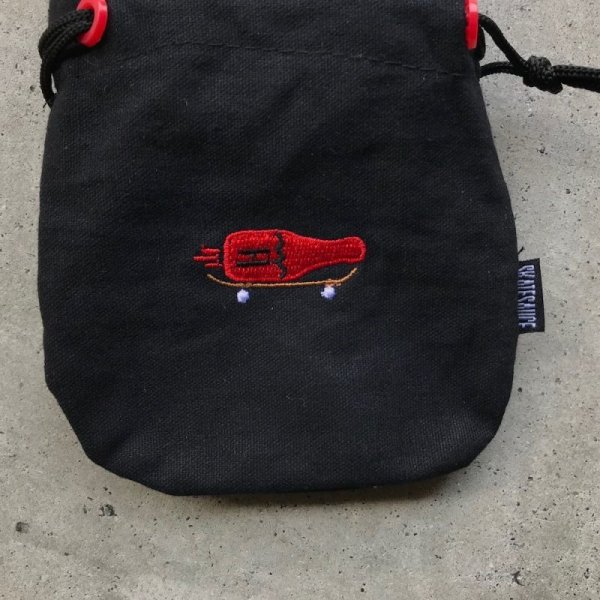 画像4: SKATE SAUCE "WAX BAG" - BLACK (4)