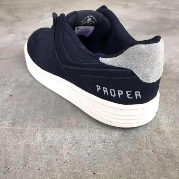 画像11: PROPER SKATBOARDING "ROOK" - NAVY&GREY (11)