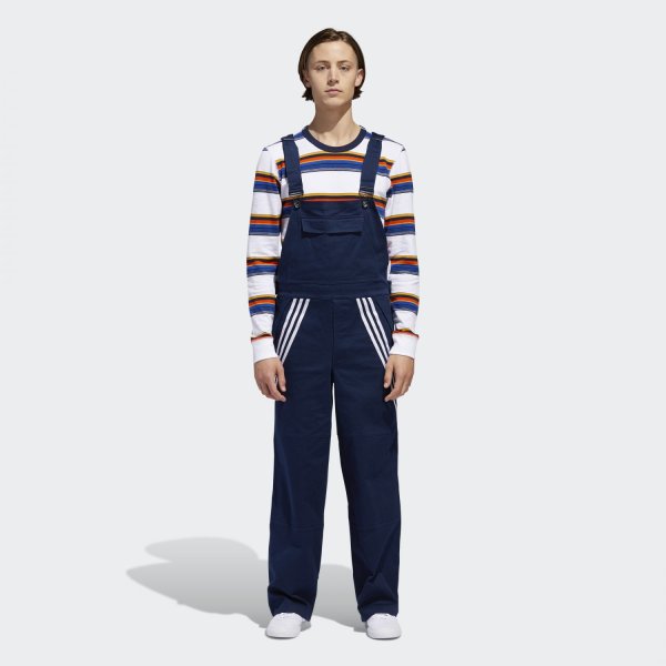 画像2: ADIDAS SKATEBOARDING “CHINO BIB” -NAVY (2)