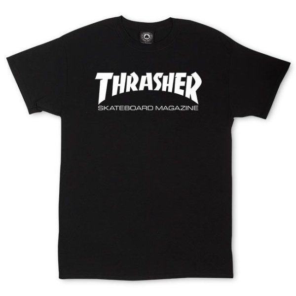 画像1: THRASHER "SKATE MAG TEE" - BLACK (1)