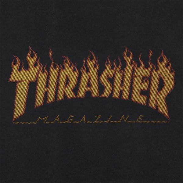画像2: THRASHER "FLAME HALFTONE" - BLACK (2)
