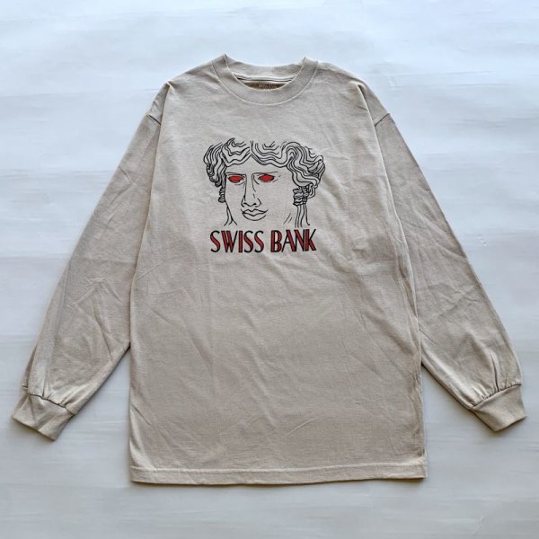 画像1: SWISS BANK "GODDESS L/S TEE" - TAN (1)