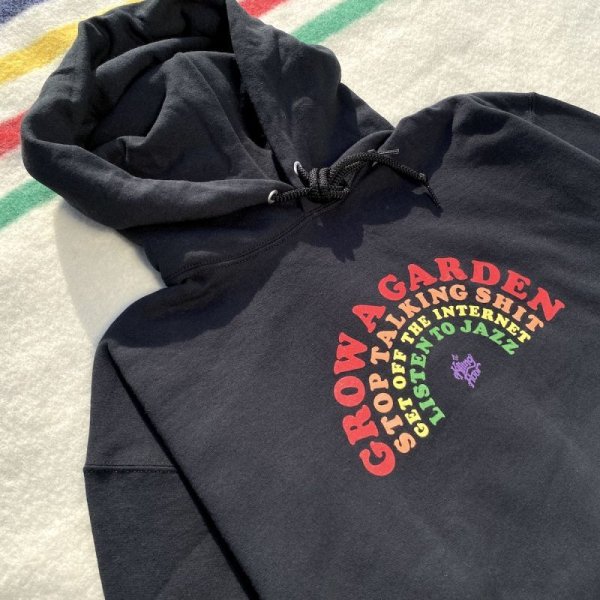 画像1: THE KILLING FLOOR [ザ キリング フロア] RAINBOW HOODIE - BLACK (1)
