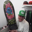 画像2: SIX STAIR "JEFF GROSSO'S LOVELETTERS TO SKATEBOARDING BAD ACID TEE" - BLACK (2)