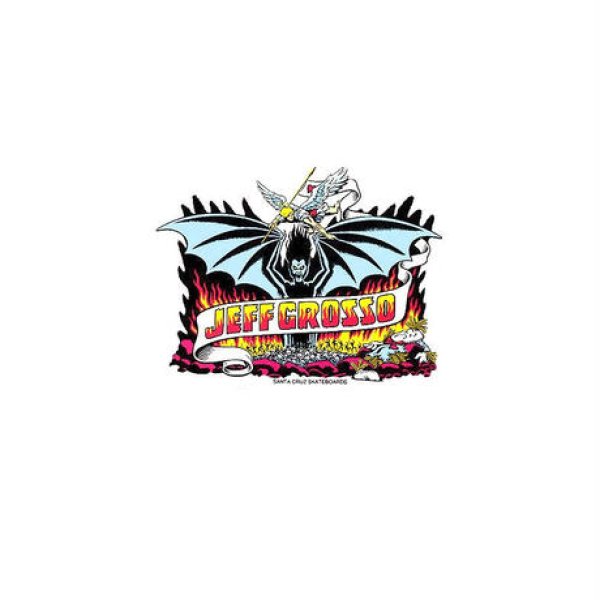 画像3: SIX STAIR "JEFF GROSSO'S LOVELETTERS TO SKATEBOARDING DEMON TEE" - WHITE (3)