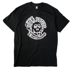 画像1: SIX STAIR "JEFF GROSSO'S LOVELETTERS TO SKATEBOARDING BAD ACID TEE" - BLACK (1)