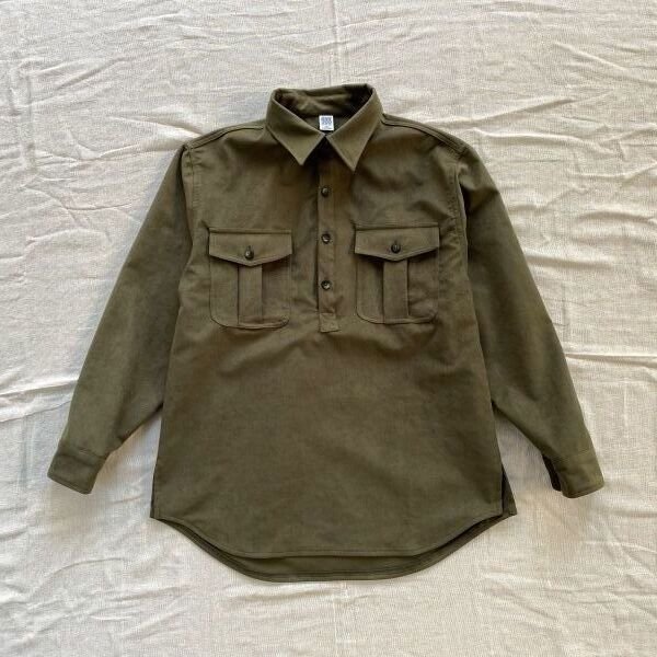 画像1: COMFORTABLE REASON "THOROUGHBRED SHIRTS" - OLIVE (1)