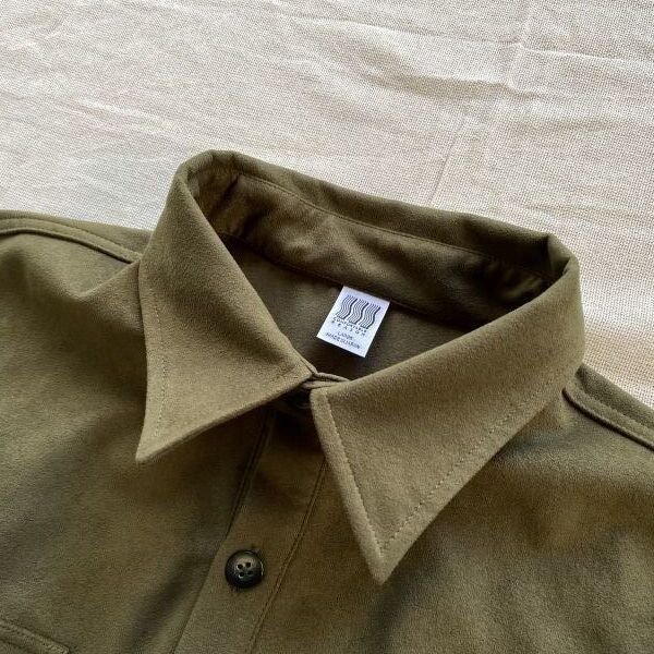 画像4: COMFORTABLE REASON "THOROUGHBRED SHIRTS" - OLIVE (4)