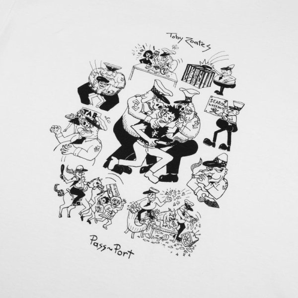 画像2: PASS~PORT "TOBY ZOATES COPPERS L/S TEE" - WHITE (2)