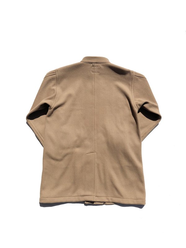 画像3: COMFORTABLE REASON "WOOL HERRINGBONE MODS COAT" - CAMEL (3)