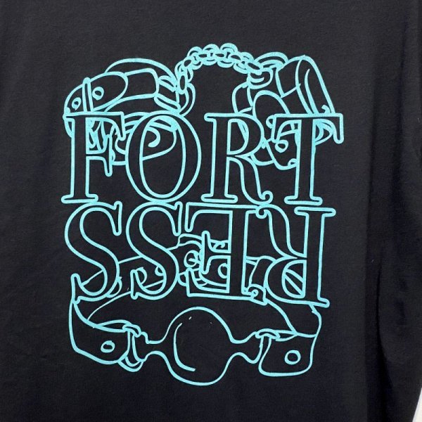 画像2: FORTRESS "THE BOUND TEE" - BLACK (2)