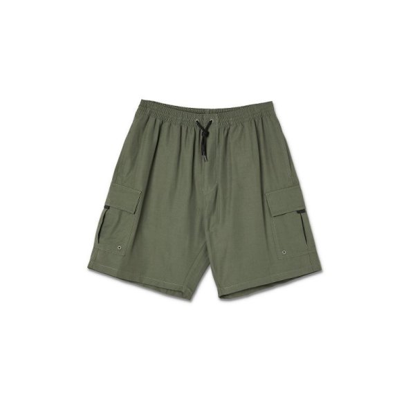 画像1: POLAR SKATE CO. "UTILITY SWIM SHORTS" - Olive (1)