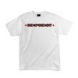 画像1: INDEPENDENT "BAR/CROSS S/S TEE" - WHITE (1)