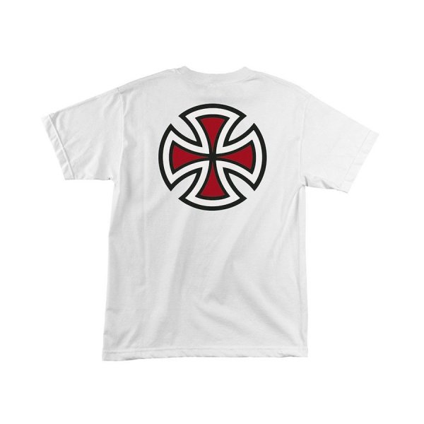 画像2: INDEPENDENT "BAR/CROSS S/S TEE" - WHITE (2)