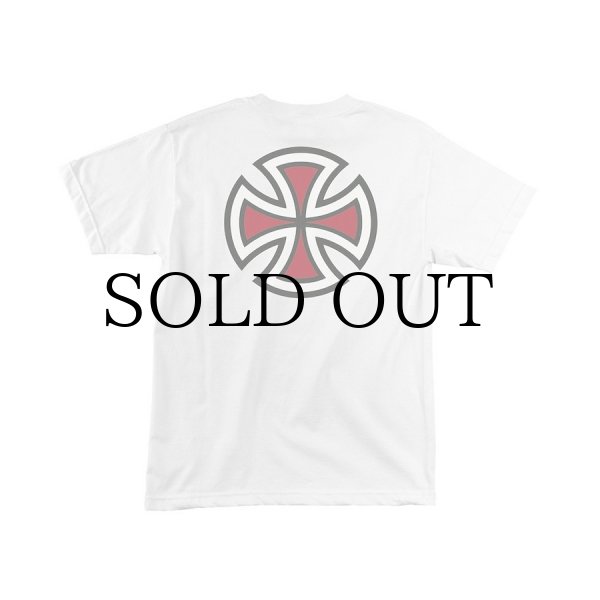 画像2: INDEPENDENT "BAR/CROSS S/S TEE" - WHITE (2)