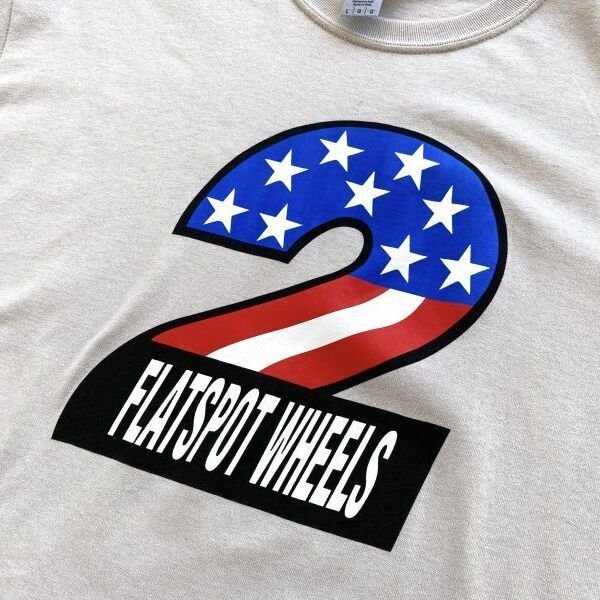 画像2: DEAR SKATING "FLATSPOT #2 TEE" - ICE GREY (2)