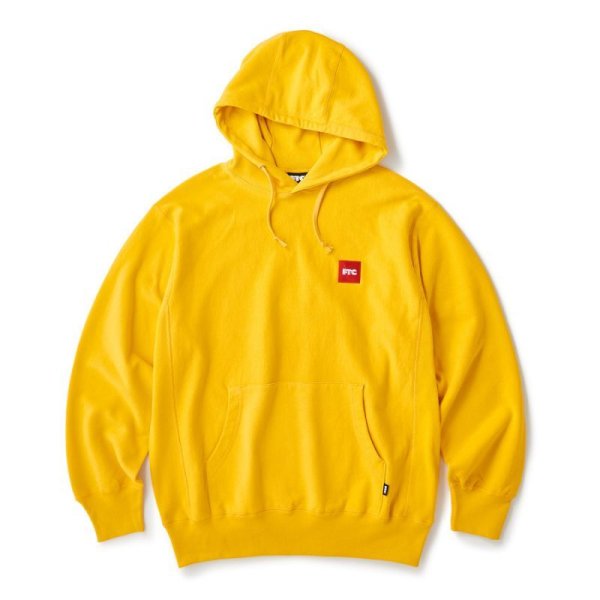 画像1: 【SALE】FTC "BOX LOGO PULLOVER HOODY" - YELLOW (1)