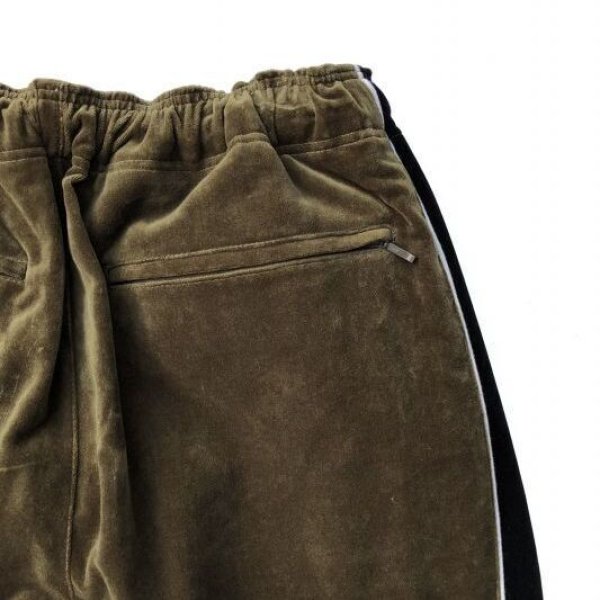 画像3:  COMFORTABLE REASON "VELVET TROUSERS" - OLIVE (3)