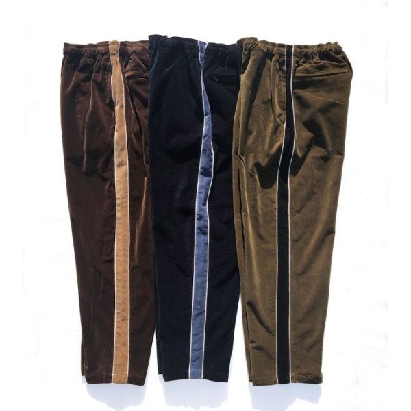 画像5:  COMFORTABLE REASON "VELVET TROUSERS" - OLIVE (5)