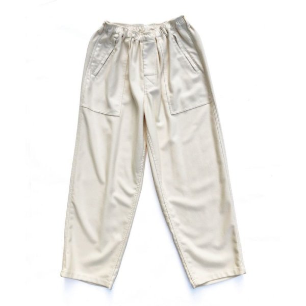 画像1: COMFORTABLE REASON "PIQUE BAKER SLACKS" - CREAM (1)