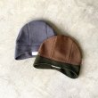 画像6: NOROLL "FLEECE WATCH CAP" - BROWN/OLIVE (6)