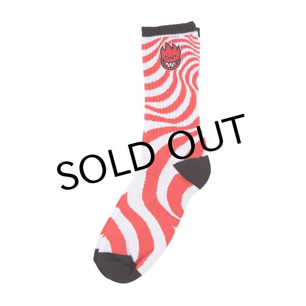 画像1: SPITFIRE "BIGHEAD FILL EMBROIDERY SWRIL YOUTH SOCKS" (1)