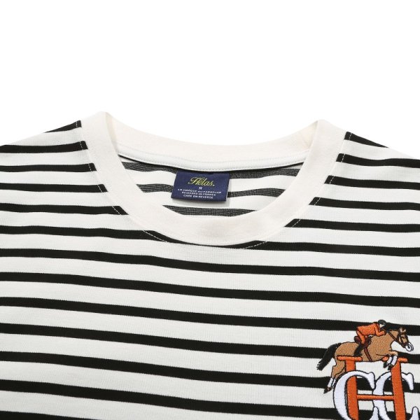 画像4: HELAS "HCC HORSE LS STRIPED TEE" - WHITE (4)