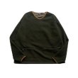 画像1: NOROLL "FLEECE V NECK SWEATER" - OLIVE (1)