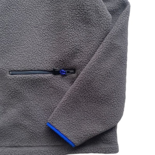 画像3: NOROLL "FLEECE V NECK SWEATER" - GREY (3)