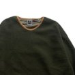 画像2: NOROLL "FLEECE V NECK SWEATER" - OLIVE (2)