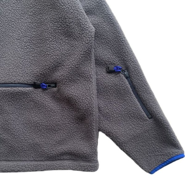 画像4: NOROLL "FLEECE V NECK SWEATER" - GREY (4)