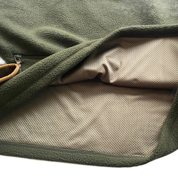 画像5: NOROLL "FLEECE V NECK SWEATER" - OLIVE (5)