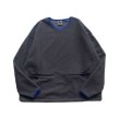画像1: NOROLL "FLEECE V NECK SWEATER" - GREY (1)
