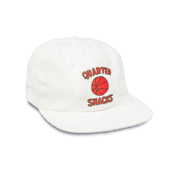 画像1: QUARTERSNACKS "BALL LIFE IS CORD CAP" - WHITE (1)