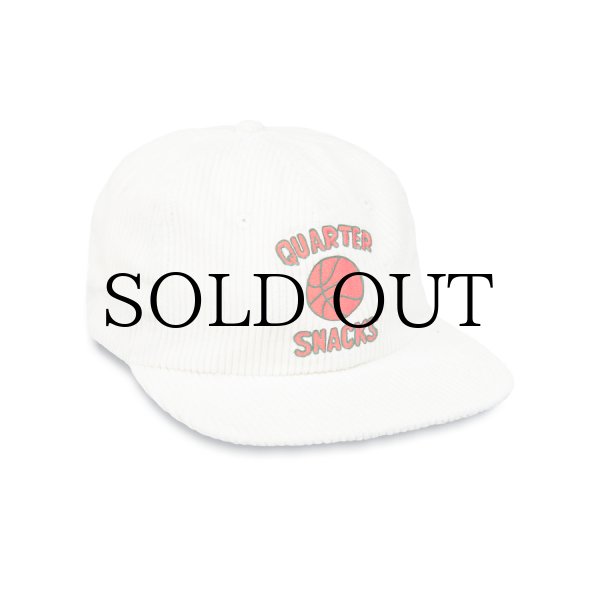 画像1: QUARTERSNACKS "BALL LIFE IS CORD CAP" - WHITE (1)