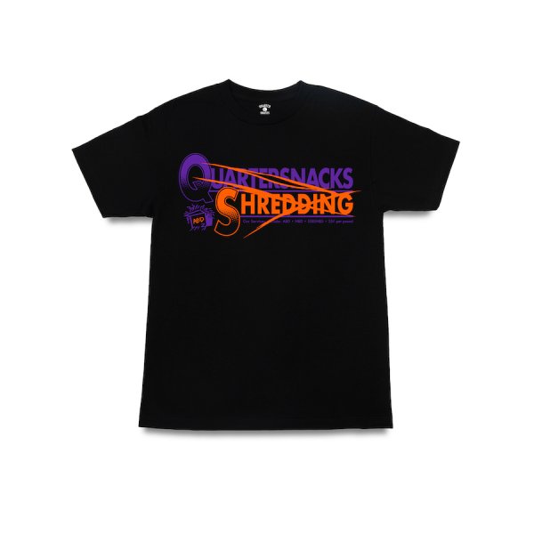 画像2: QUARTERSNACKS "SHREDDING TEE" - BLACK (2)