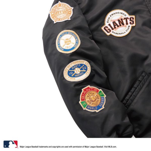 画像5: FTC × SAN FRANCISCO GIANTS "NYLON VARSITY JACKET" - ORANGE (5)
