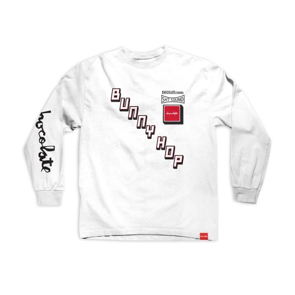 画像1: CHOCOLATE "BUNNY HOP L/S TEE" - WHITE (1)