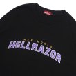 画像3: 【 SALE 20% off 】HELLRAZOR " ARCH LOGO LS TEE " - BLACK (3)