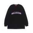 画像1: 【 SALE 20% off 】HELLRAZOR " ARCH LOGO LS TEE " - BLACK (1)