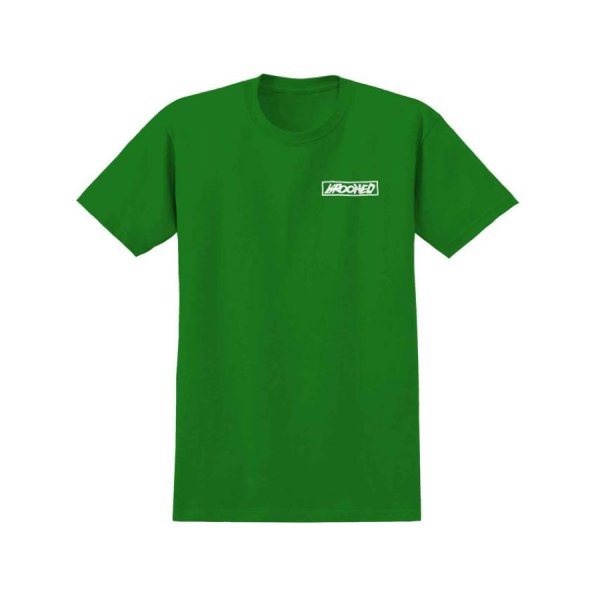 画像2: KROOKED SKATEBOADING "MOONSMILE RAW TEE" - GREEN (2)