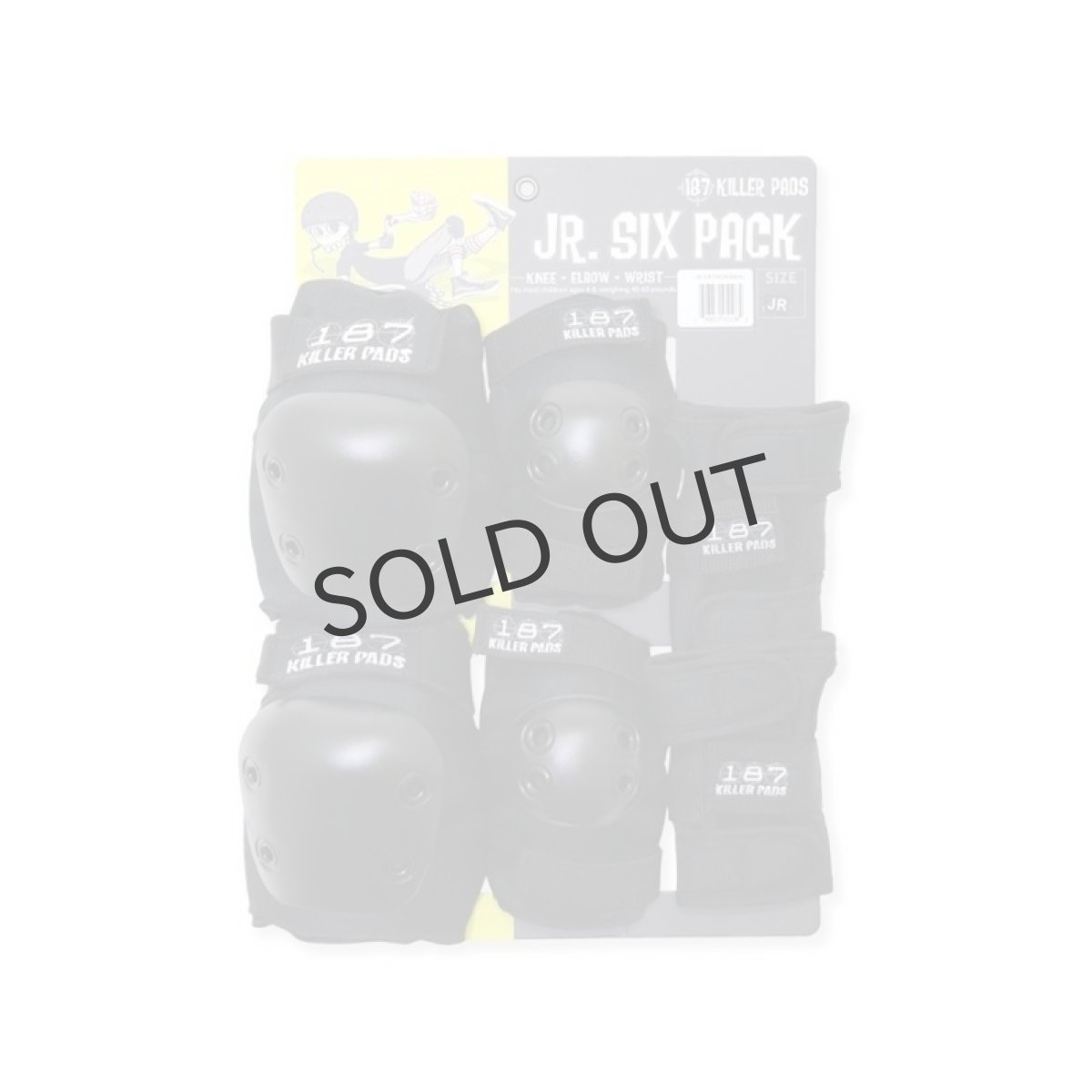 画像1: 187 KILLER PADS "JUNIOR SIX PACK" - BLACK (1)