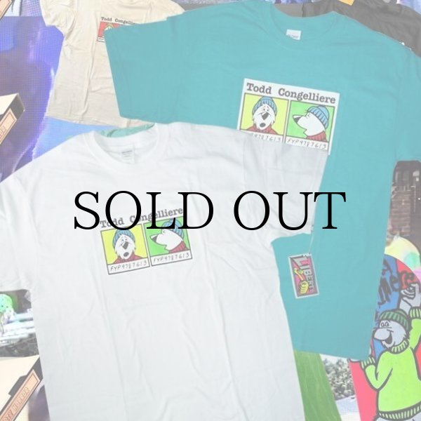 画像2: DEAR SKATING "TODD CONGELLIERE BEAR MUGSHOT TEE" - TEAL (2)