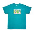 画像1: DEAR SKATING "TODD CONGELLIERE BEAR MUGSHOT TEE" - TEAL (1)