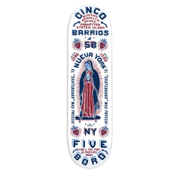 画像1: 5BORO "CINCO BARRIOS WHITE" - 8.0inch (1)