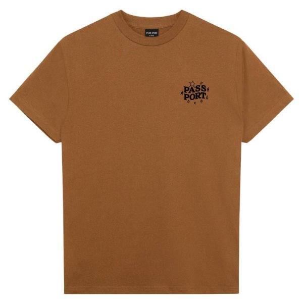 画像3: PASS~PORT "DUMB?LUCK LADDER TEE" - CARAMEL (3)