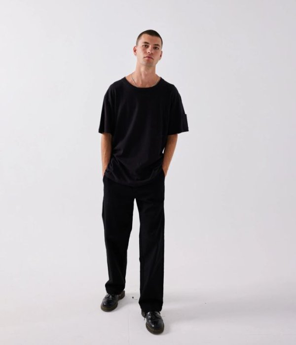 画像6: FORMER MERCHANDISE "CA HEMP T-SHIRT" - WASHED BLACK (6)