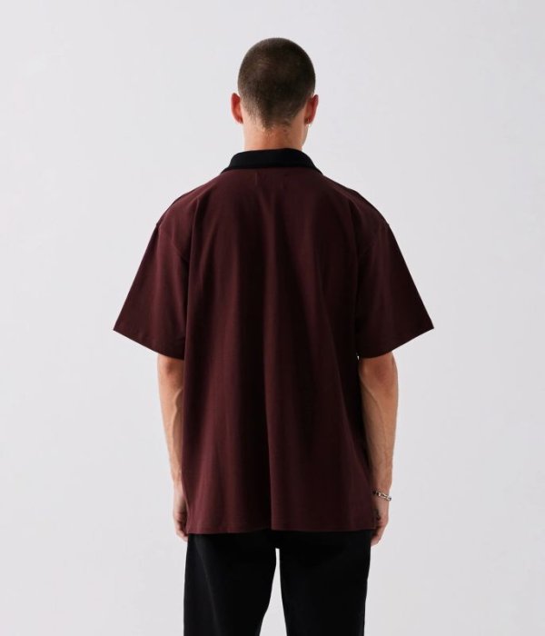 画像5: FORMER MERCHANDISE "UNIFORM POLO" - BURGUNDY (5)